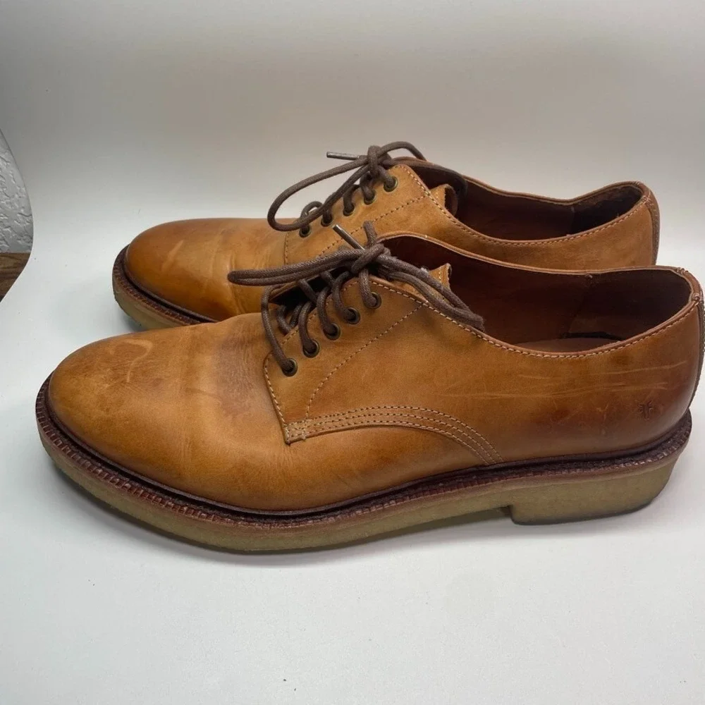 Frye Luke Oxford 88060 Plain Toe Shoes Leather Men's 9.5‎